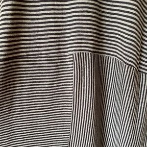 EILEEN FISHER ORGANIC LINEN STRIPED DRESS